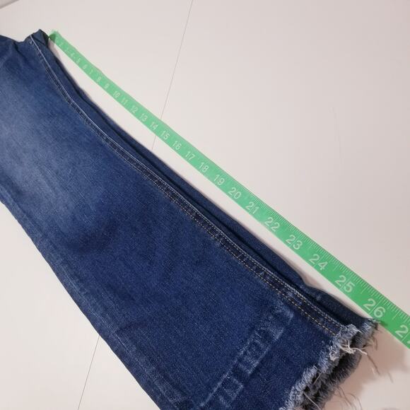 Rag & Bone Women size 27 Ankle Skinny Jeans Frayed Hem Blue Denim - Picture 9 of 13